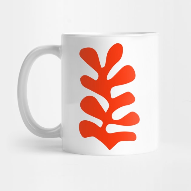 abstract orange leaf by Henri Matisse by GraphicO